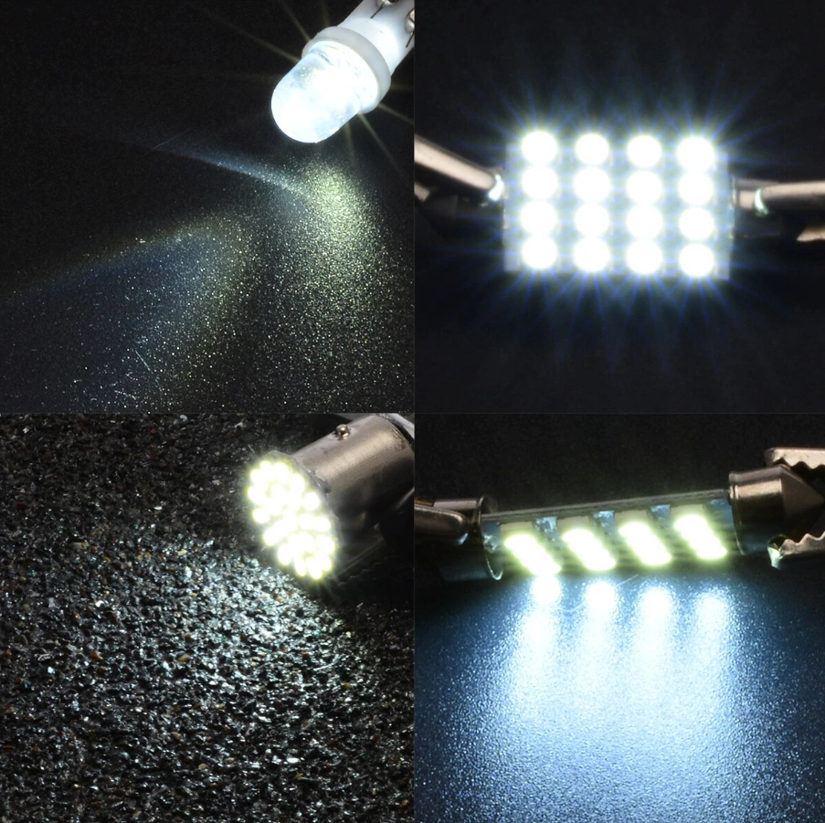 14Pcs T10 36mm LED Interior Car Accessories Kit Map Dome License Plate Lights - Best Products