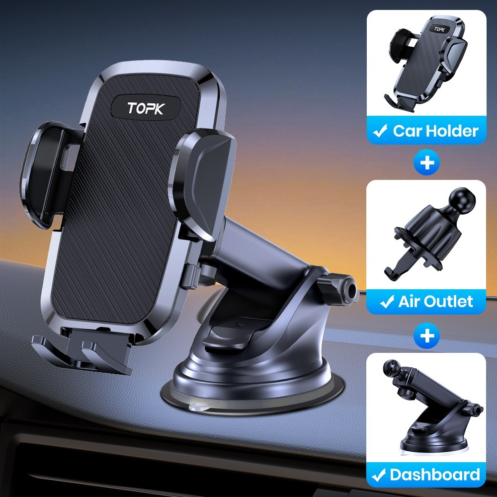 360° Phone Holder for Car Dashboard - NexaTech