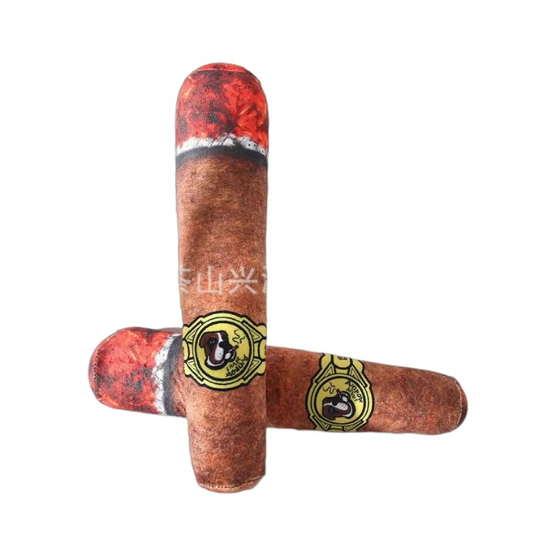 Simulation Cigar Plush Squeaky Dog Toy - Best Products