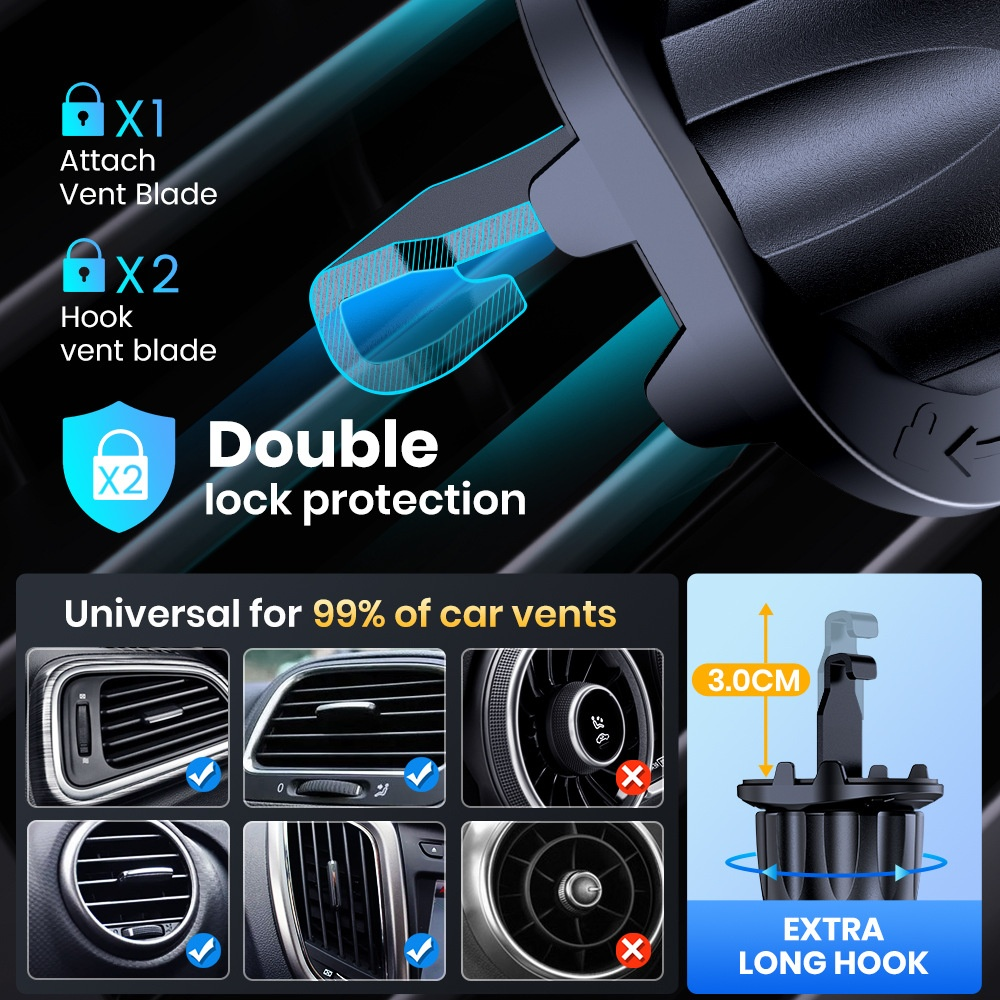 Magnetic Rotating Car Phone Mount - NexaTech