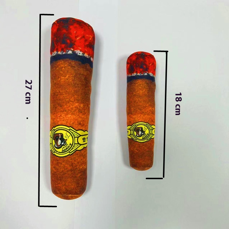 Simulation Cigar Plush Squeaky Dog Toy - Best Products