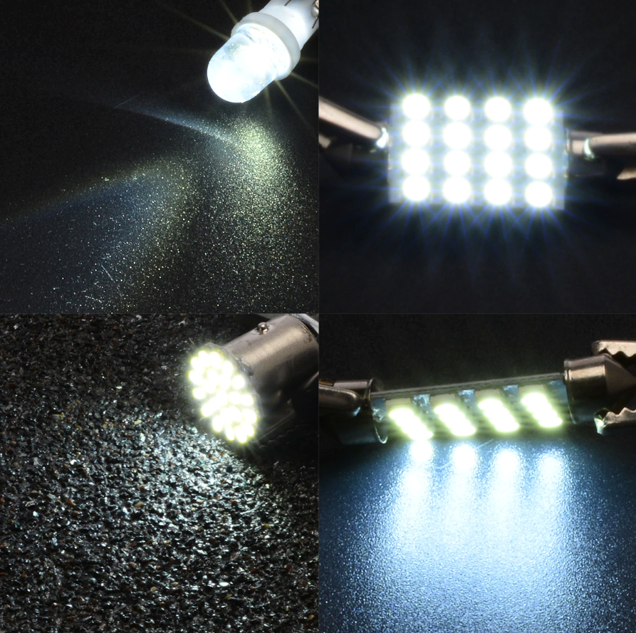 14Pcs T10 36mm LED Interior Car Accessories Kit Map Dome License Plate Lights - Best Products