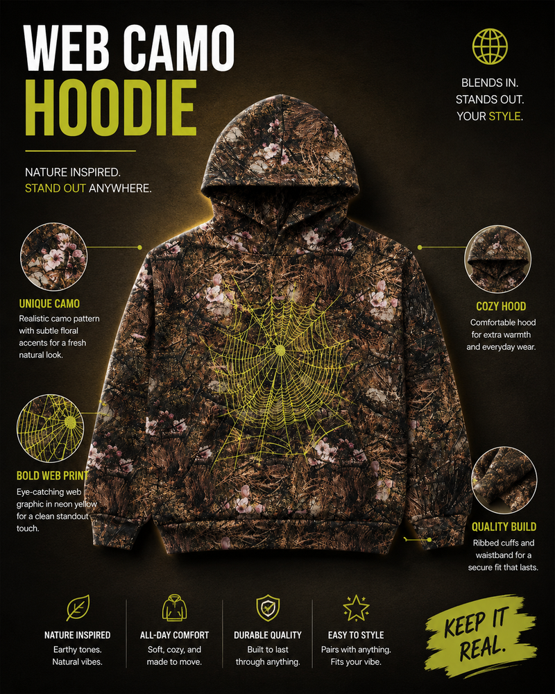 Web Camo Hoodie – Nature Edition - Best Products
