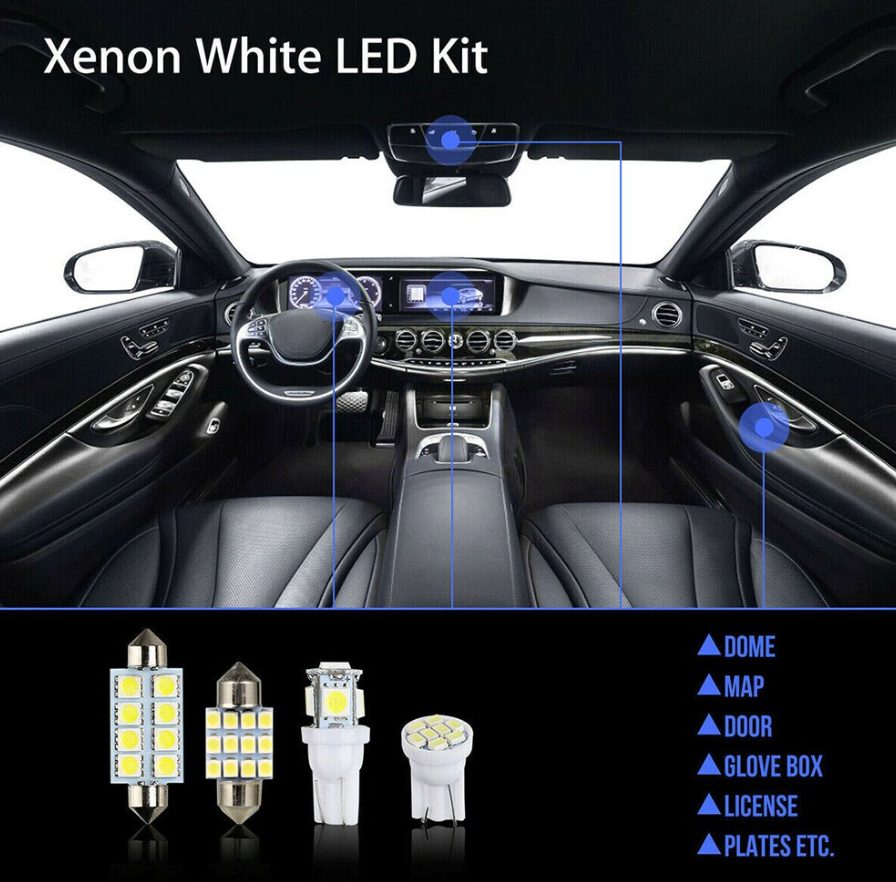 14Pcs T10 36mm LED Interior Car Accessories Kit Map Dome License Plate Lights - Best Products