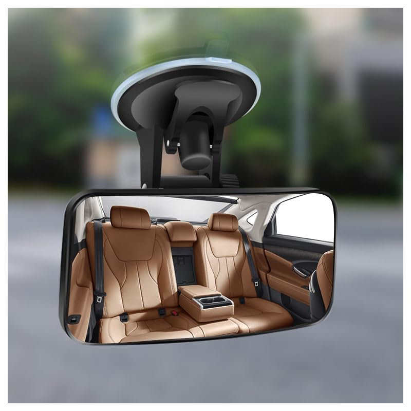 Baby Car MirrorHD & Wide Angle Suction Cup Car Mirror for Baby with 360° AdjustableUniversal Car Seat Mirror for Baby Rear Facing Car Accessories Interior Fits Car Truck SUV - Best Products