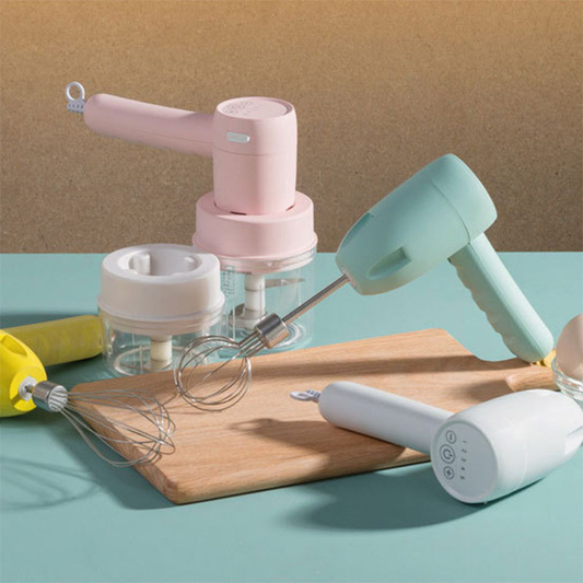 3-in-1 Wireless Electric Handheld Egg Beater - Best Products